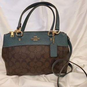 NWT COACH MINI BROOKE CARRYALL IN SIGNATURE CANVAS